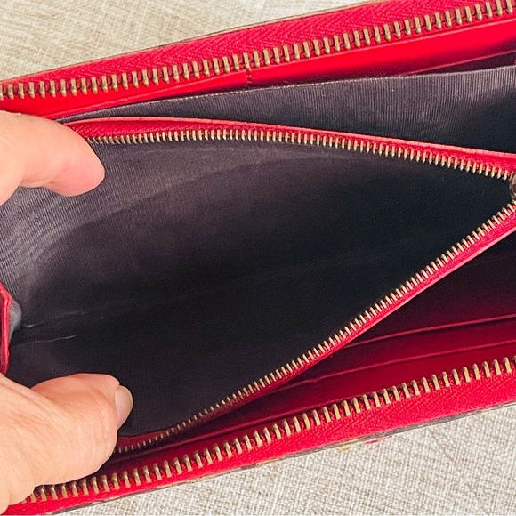 Gucci GG Supreme Canvas Zip Around Wallet with Cherries - Picture 11 of 14